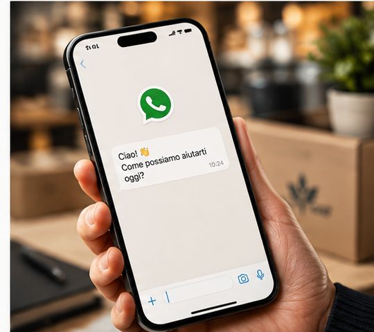 Messaggio WhatsApp da smartphone